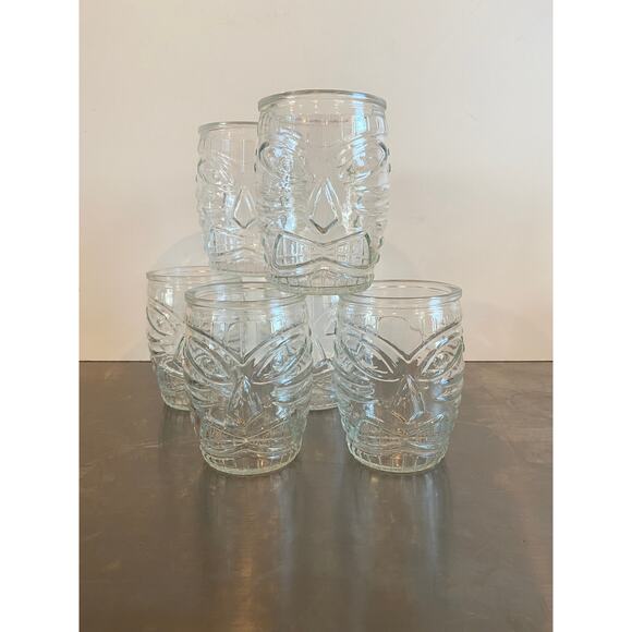Vintage Libbey Tiki glasses, 16 oz, set of 6 - Picture 2 of 4